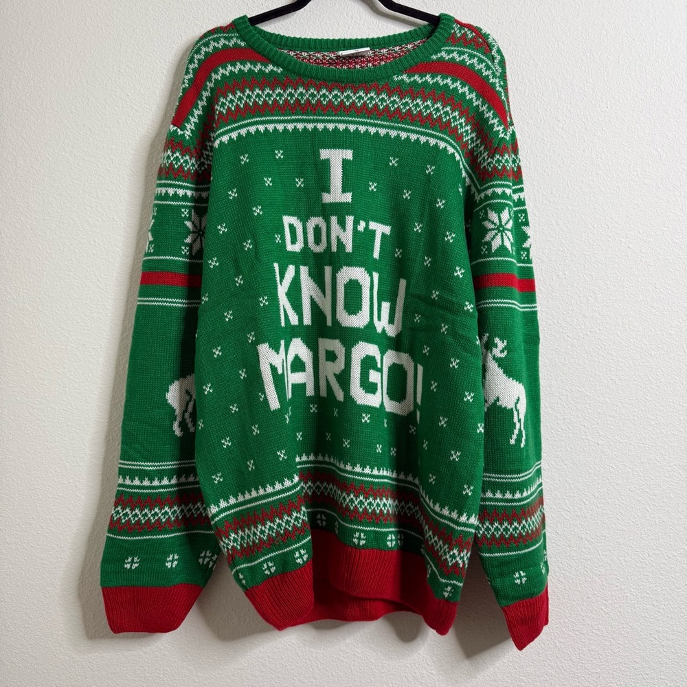 National Lampoon's Christmas Vacation I Don’t Know Margot Christmas Sweater 3X - Picture 16 of 16